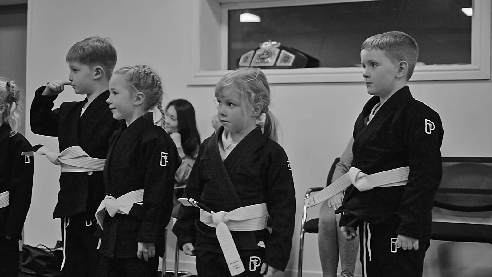 Young children training Jiu-Jitsu at RGA Salford
