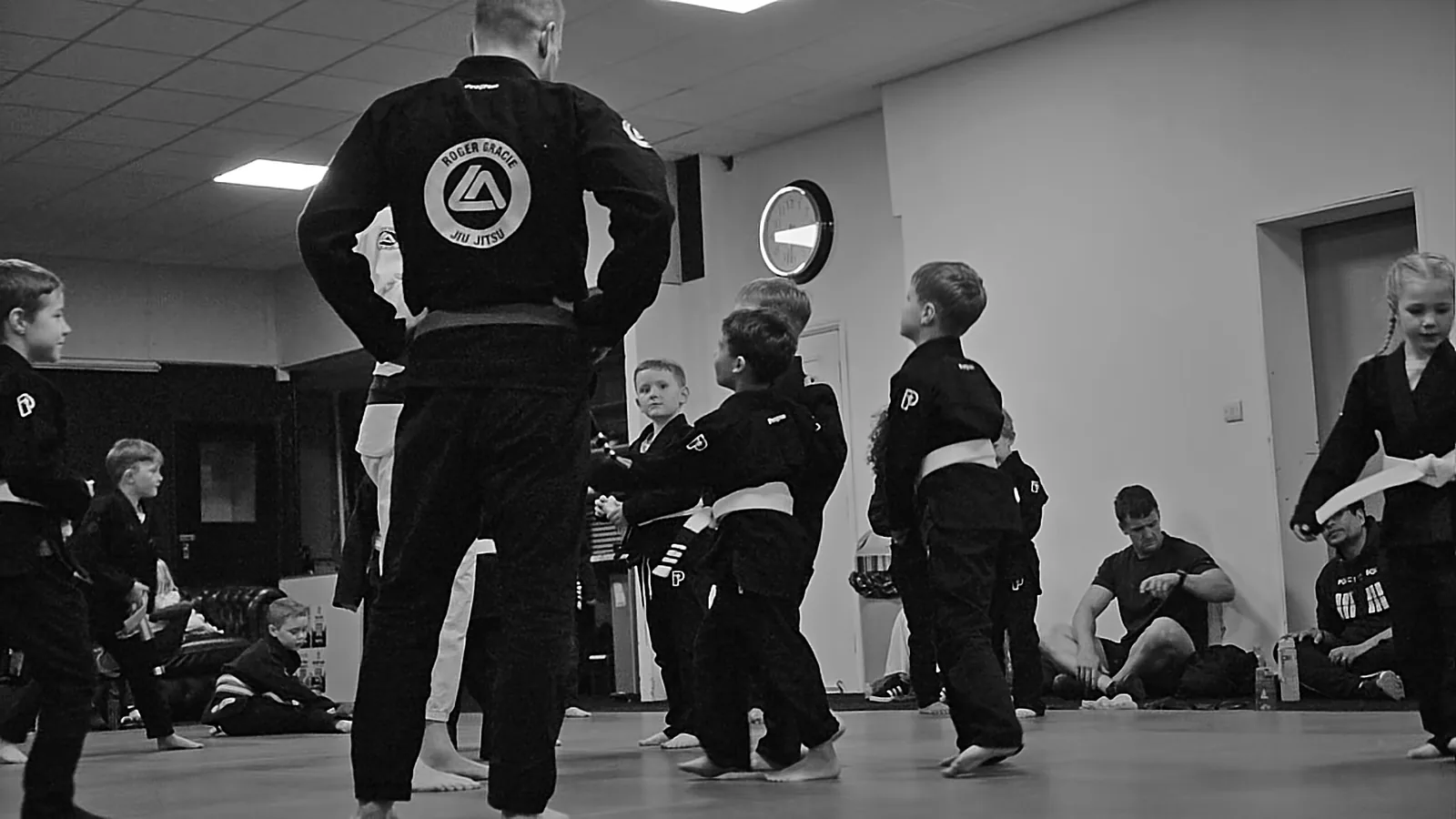 Young children training Jiu-Jitsu at RGA Salford
