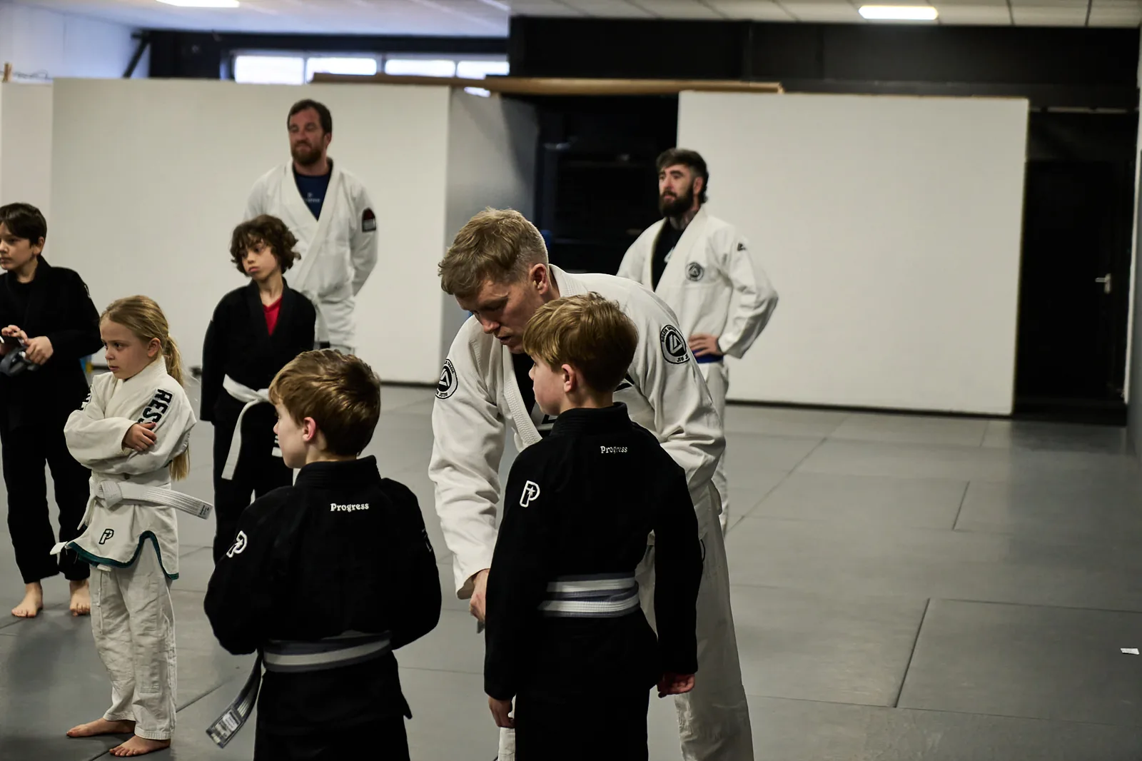 Children training Jiu-Jitsu at RGA Salford